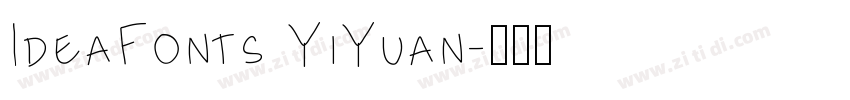 IdeaFonts YiYuan字体转换